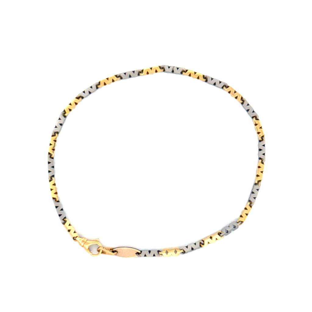 Armband Gelbgold & Weissgold 18k - Masieh Tala (Goldener Pfad)