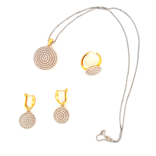 Schmuckset Gelb- & Weissgold 18k - Chatr (Schirm)