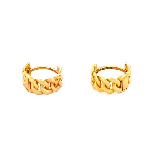 Ohrringe Gelbgold 18k - Zanjir (Kette)